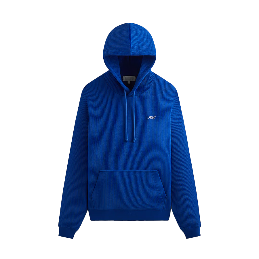 KITH Solid Color Drawstring Hoodie Blue khm031813-423