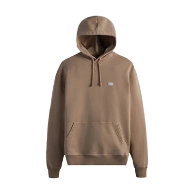 KITH Solid Color Loose Fit Hoodie Dark Brown KHM030312-204