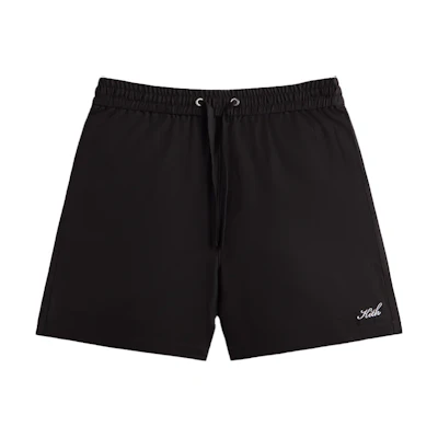KITH Solid Color Mid-Rise Casual Shorts Black Mens. KHM060514-001