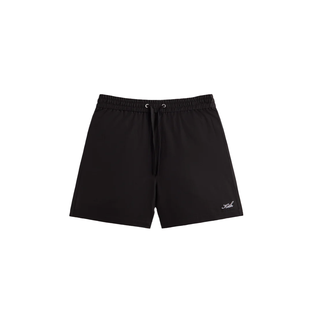 Order KITH 纯色中腰休闲短裤 黑色 男士款式 KHM060514-001