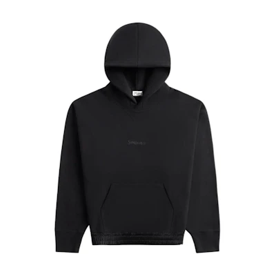 KITH Solid Color Oversized Pocket Hoodie Black sl773358y36sw1000