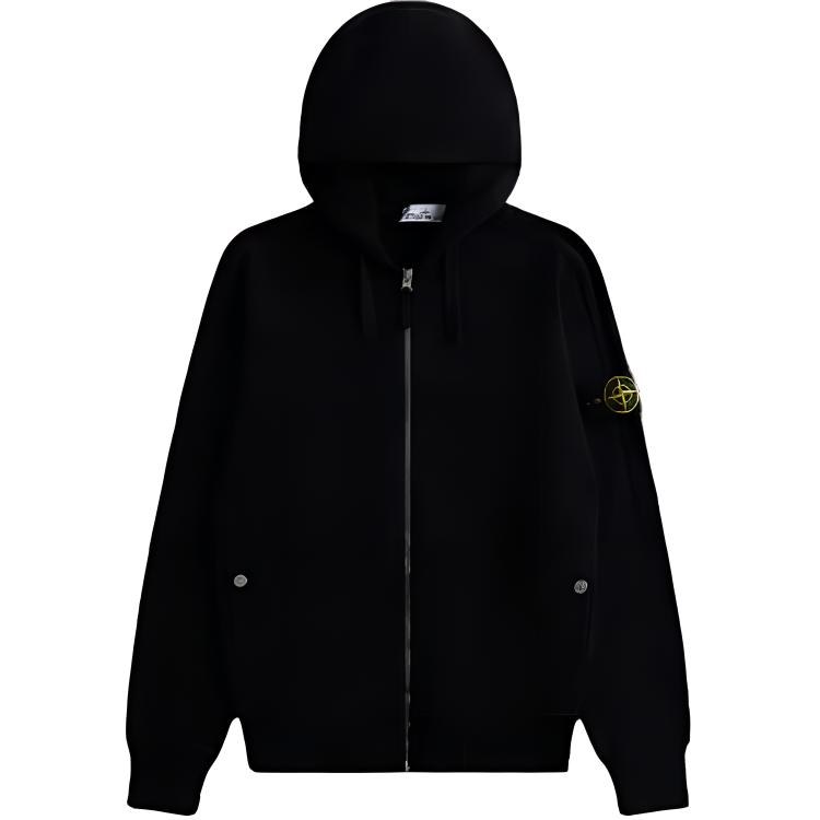 KITH Solid Color Zip-Up Hoodie Black si801563160-v0029