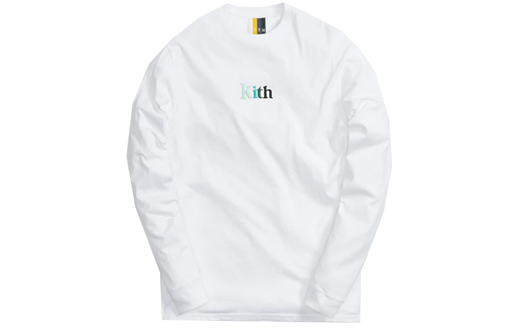 KITH Solid Logo Crewneck Long Sleeve Sweatshirt Unisex White KH030037-101
