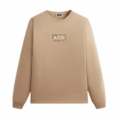 KITH Spring Graphics SS24 Logo Floral Crewneck Sweatshirt Brown Unisex KHM032172-210