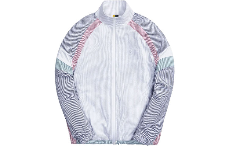 KITH SS21 Color-Blocked Striped Zip Jacket Unisex KH1349-005