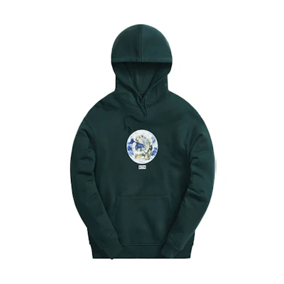 KITH SS21 Earth Graphic Hoodie Green Unisex Pullover KH2694-106