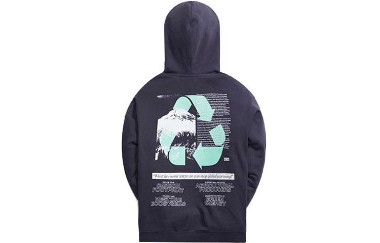 KITH SS21 Letter Logo Back Print Hoodie Unisex - Gray KH2692-105