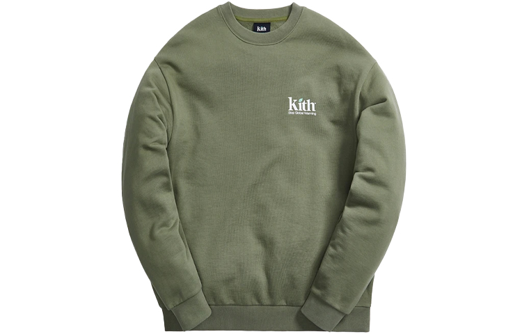 KITH SS21 Logo Crewneck Sweatshirt Unisex Green KH2695-106