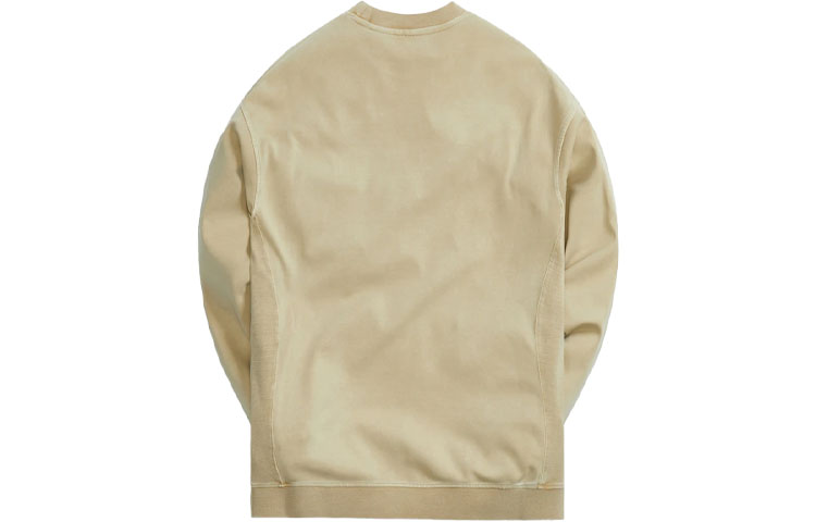 Lookbook KITH SS21 中性卡其色纯色标志长袖套头衫。 KH2666-210