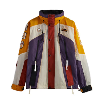 KITH SS22 Colorblock Hooded Jacket Gold Yellow. XO8394-705