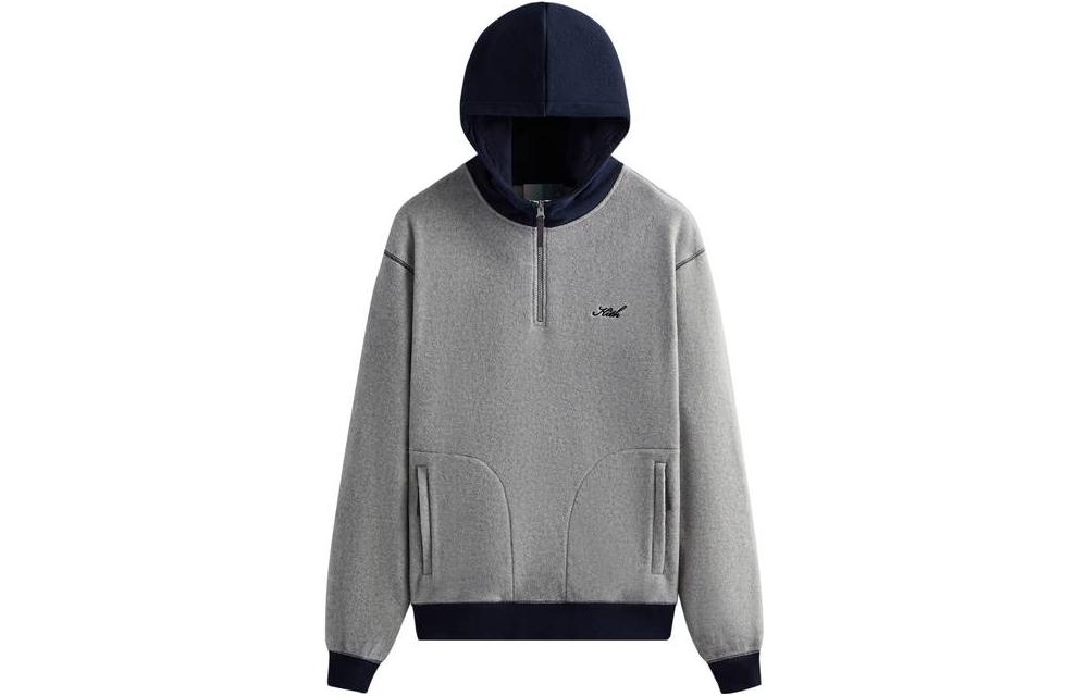 KITH SS23 Colorblock Hoodie Unisex Grey KHM030915-003