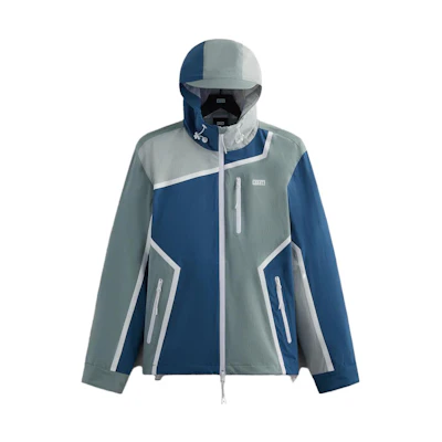 KITH SS23 Colorblock Zip-Up Hooded Jacket Floral Men KHM010268-326