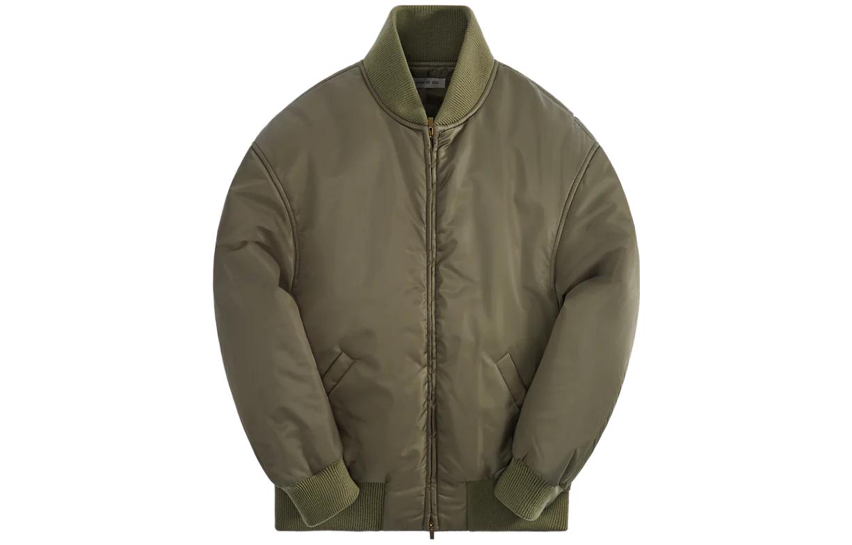 KITH SS23 Green Oversized Zip-Up Jacket FGE30205NYL-OLV