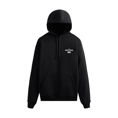KITH SS23 Logo Print Black Hoodie Long Sleeve KHM030824-001