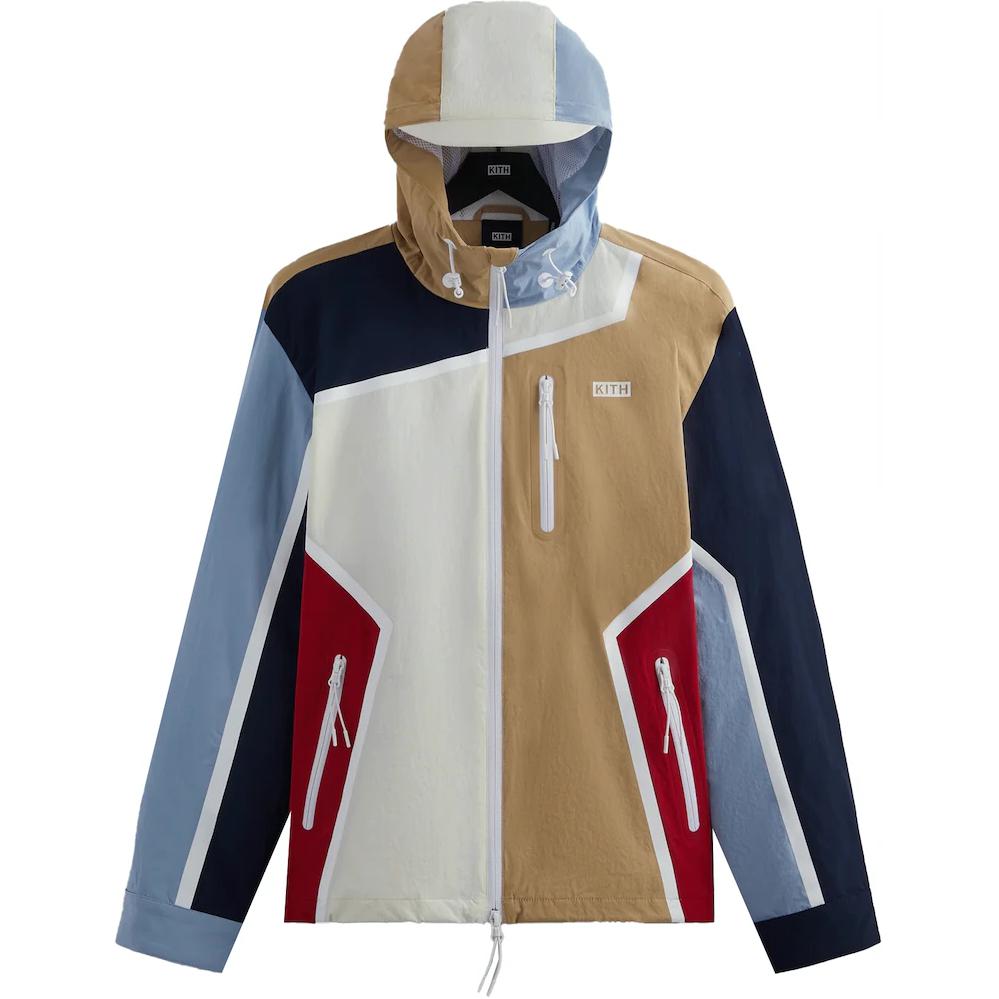 KITH SS23 Madison Nylon Hooded Jacket Khaki Unisex KHM010268-104