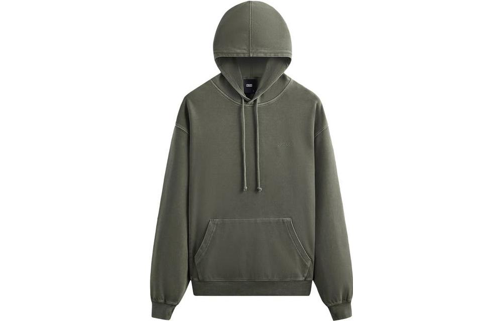 KITH SS23 Oversized Solid Color Hoodie Deep Green KHM031084-165