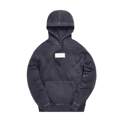 KITH SS23 Solid Color Hoodie Long Sleeve Deep Navy KH2404-105