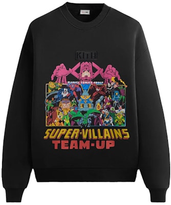 KITH SS24 85週年卡通圖案黑色男女通用圓領衛衣. KHM032528-001 Buy KITH SS24 85週年卡通圖案黑色男女通用圓領衛衣. KHM032528-001