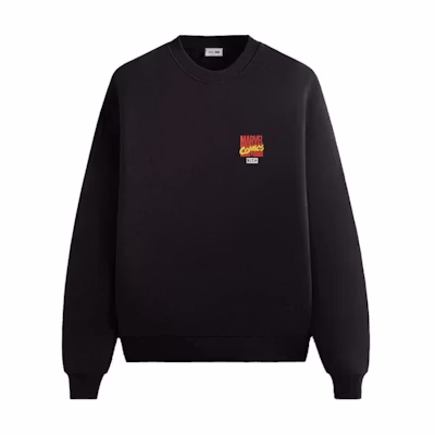 KITH SS24 85th Anniversary Unisex Black Crewneck Long Sleeve Sweatshirt KHM032507-001