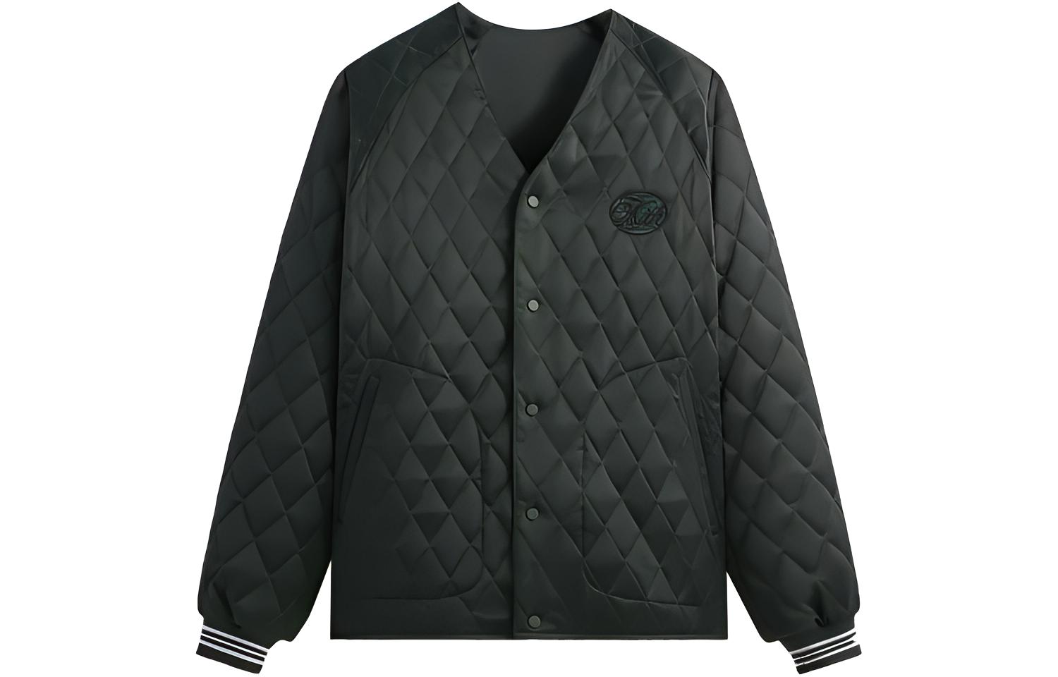 KITH SS24 Delivery II Diamond Pattern Single-Breasted Jacket - Gray KHM010541-302