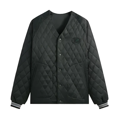 KITH SS24 Delivery II Diamond Pattern Single-Breasted Jacket - Gray KHM010541-302