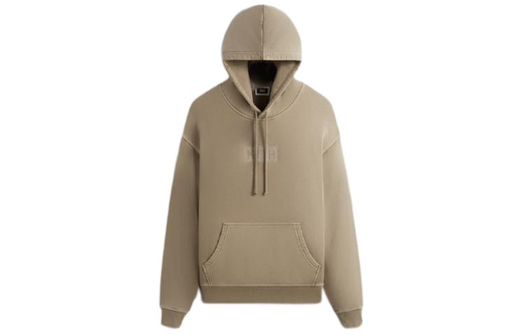 KITH SS24 Retro Washed BOGO Hoodie Unisex Khaki Color KHM031865-207
