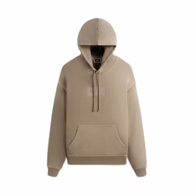 KITH SS24 Retro Washed BOGO Hoodie Unisex Khaki Color KHM031865-207