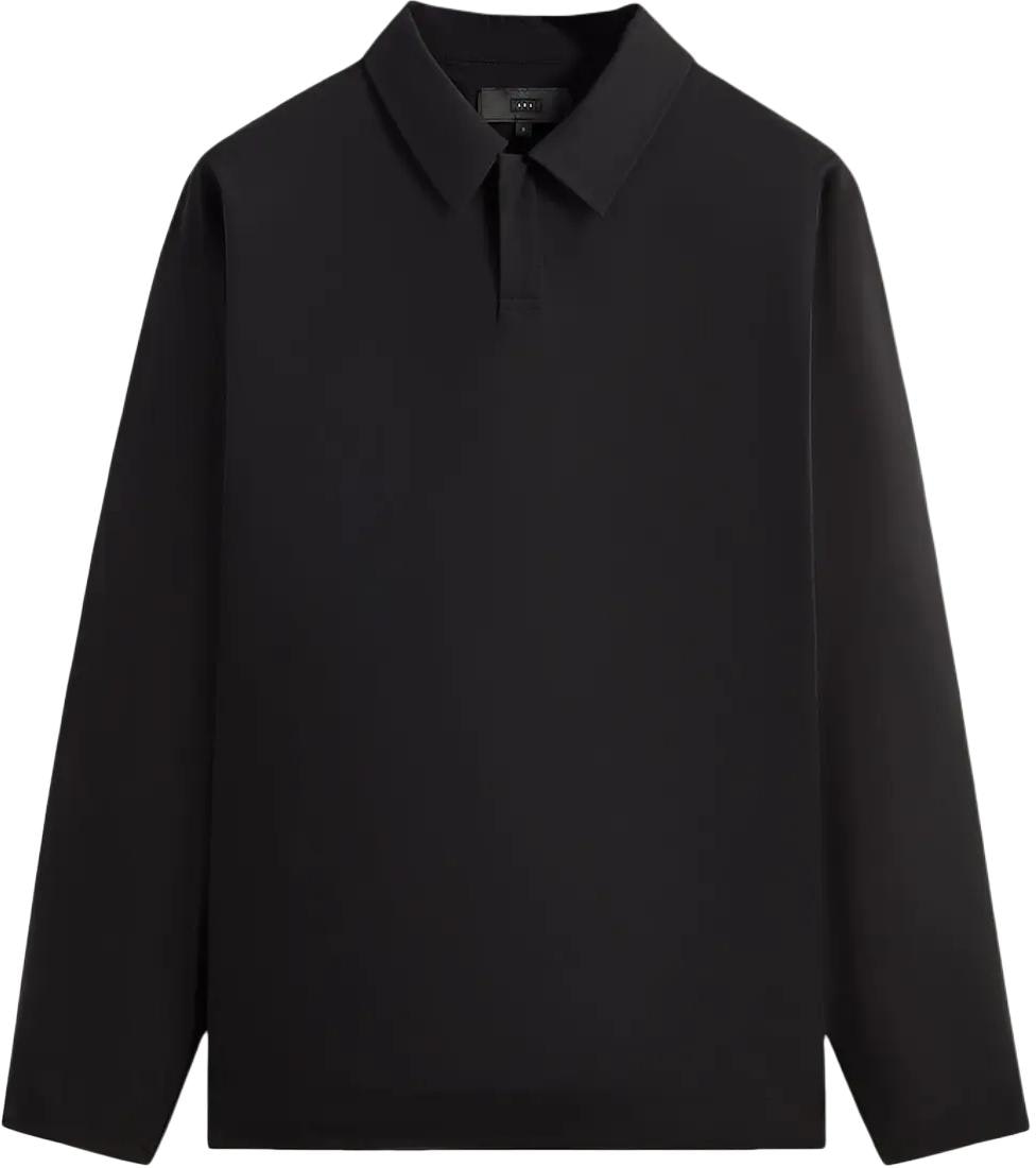 kith-ss-24-spring-delivery-ii-black-long-sleeve-button-up-polo-shirt-khm-031919-001