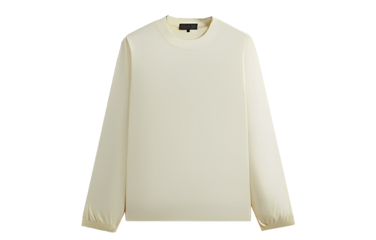 KITH SS24 Spring Delivery II  Outdoor Crewneck Pullover Long Sleeve Tee Beige KHM031973-104