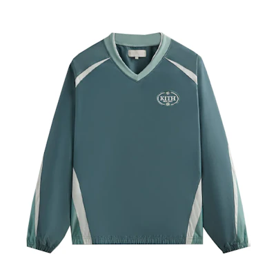 KITH SS24 Spring Delivery II Patchwork Outdoor Sweatshirt Green Crewneck KHM031821-393