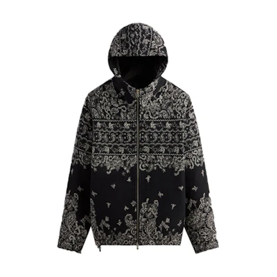 KITH SS24 Spring Delivery II Zip Hoodie Men’s Black KHM010539-001