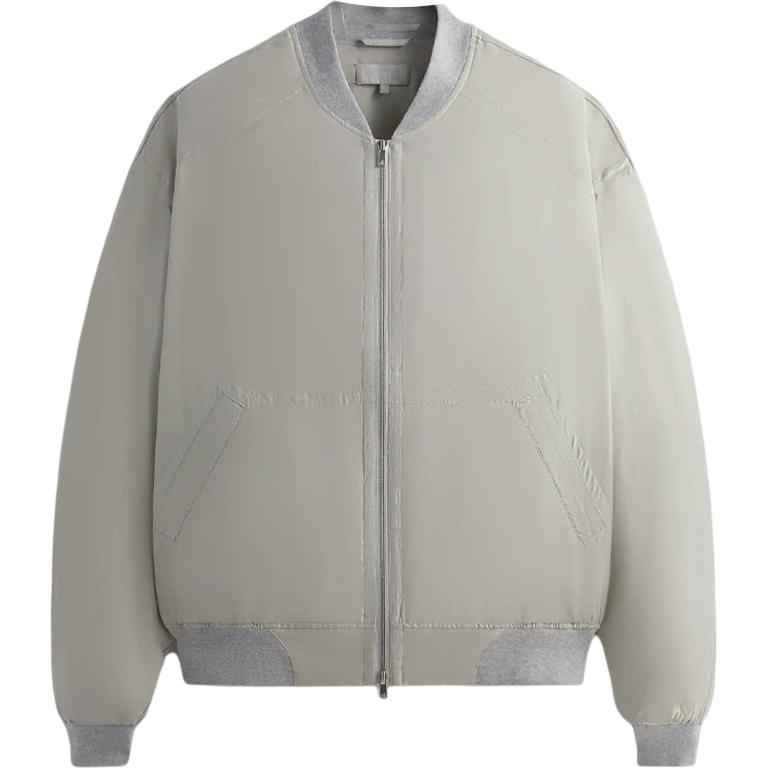 KITH SS24 Summer Casual Ribbed Collar Side-Pocket Jacket Unisex - Vintage White khm010550-192