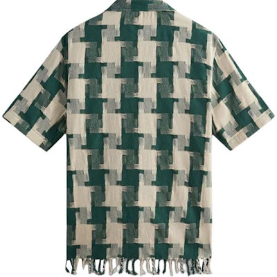 KITH SS24 Summer Houndstooth Button-Up Short Sleeve Shirt Pine Tree Unisex. khm032169-308 Lookbook KITH SS24 Summer Houndstooth Button-Up Short Sleeve Shirt Pine Tree Unisex. khm032169-308