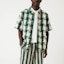 Shop KITH SS24 Summer Houndstooth Button-Up Short Sleeve Shirt Pine Tree Unisex. khm032169-308