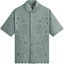 Buy KITH SS24 Polo Camisa Unisex Verano Isaac Botones - Verde Harbor. khm032066-422