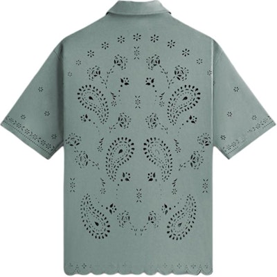 KITH SS24 Polo Camisa Unisex Verano Isaac Botones - Verde Harbor. khm032066-422 Lookbook KITH SS24 Polo Camisa Unisex Verano Isaac Botones - Verde Harbor. khm032066-422