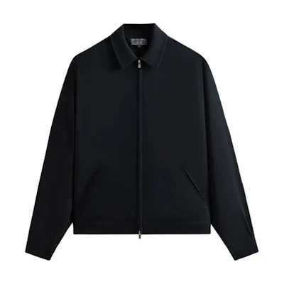 KITH SS25 Connor Black Fashionable Loose-Fit Long-Sleeve Jacket Men KHM010932-001