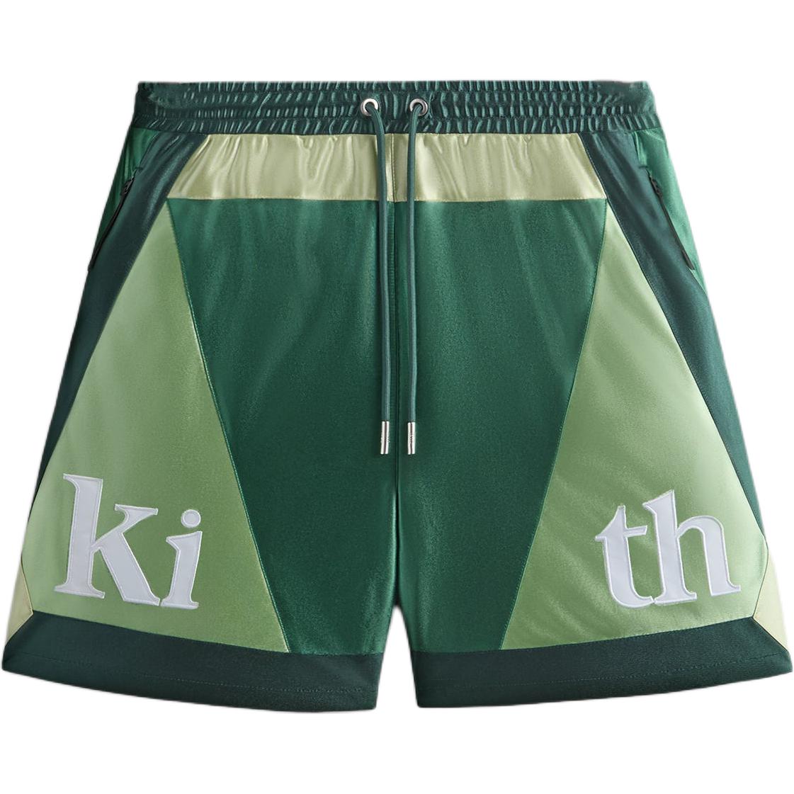 Order KITH Musim Panas SS24 Seluar Pendek Logo Vintage Kasual Unisex Gaya Padang. KHM060608-4002