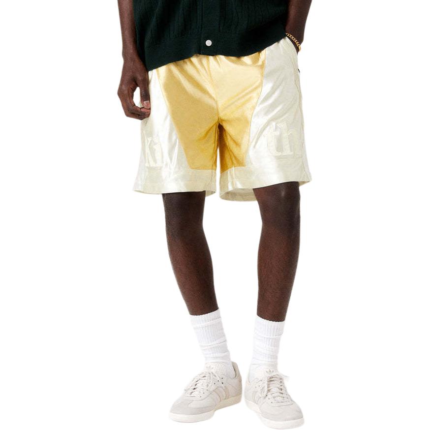 Shop KITH 夏季 SS24 男女同款火炬红复古抽绳短裤侧袋款式。 KHM060608-8002