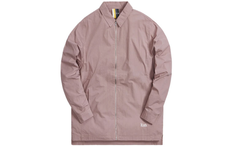 KITH Tighe Collared Button-Up Jacket Cinnamon Unisex Slim Fit Casual Outerwear KH3998-603