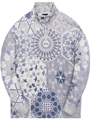 kith-tile-print-half-zip-mock-neck-sweatshirt-jacket-blue-kh-2662-210
