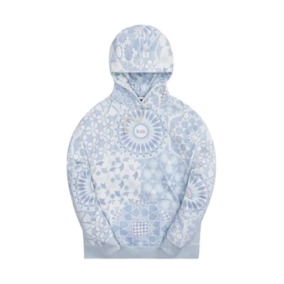 KITH Tile Print Hoodie Blue Men KH2664-405