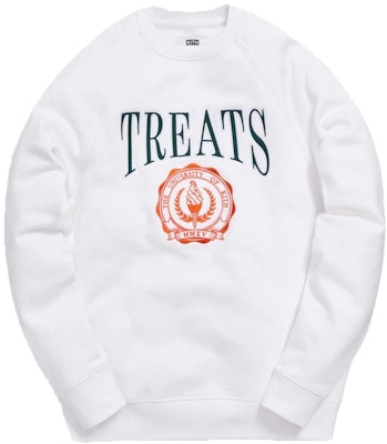 KITH Treats Collegiate Crewneck White Buy KITH Treats Collegiate Crewneck White