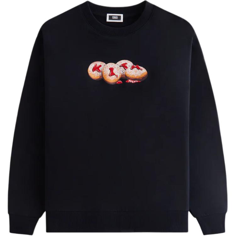 KITH Treats FW24 Unisex Black Crewneck Sweatshirt - Soft & Versatile KHT030148-001