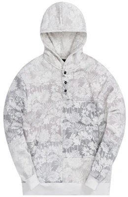 KITH Unisex All-Over Floral Hoodie Light Grey KH2710-603 Order KITH Unisex All-Over Floral Hoodie Light Grey KH2710-603
