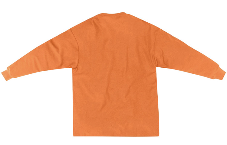 Lookbook KITH Unisex Kaos Lengan Panjang Orange Loose Fit. KH3541-113