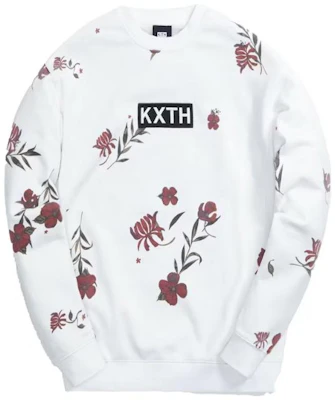 KITH Unisex White Crewneck Graphic Logo Long Sleeve Sweatshirt KH2703-101 Order KITH Unisex White Crewneck Graphic Logo Long Sleeve Sweatshirt KH2703-101