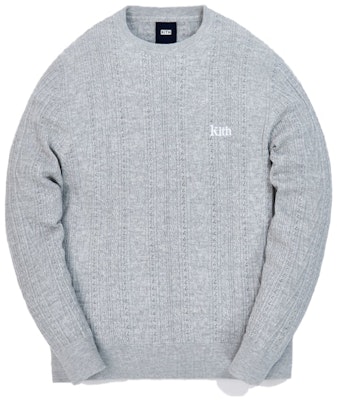 KITH Vintage Tilden Crewneck Sweater Grey Buy KITH Vintage Tilden Crewneck Sweater Grey