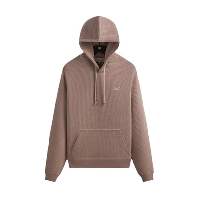 KITH Williams III Pink Logo Embroidered Pullover Hoodie for Men KHM031813-688