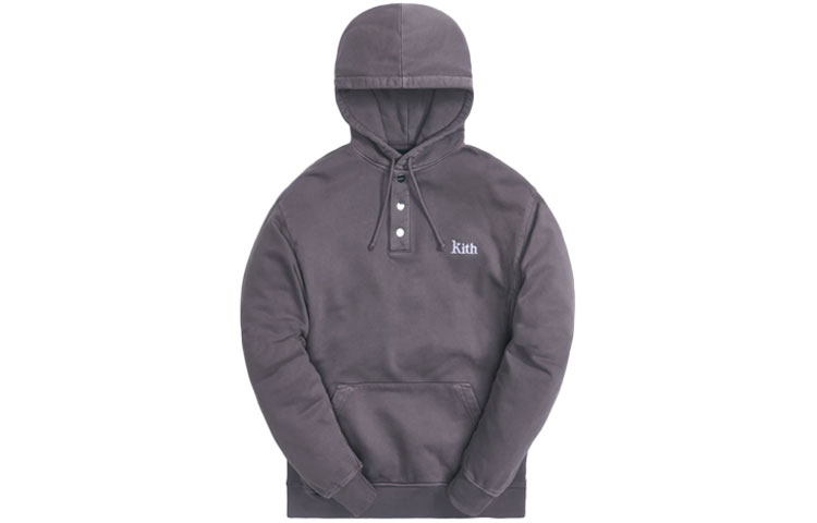 KITH Williams IV Hoodie Gray Unisex Casual Pullover Sweater KH2617-503